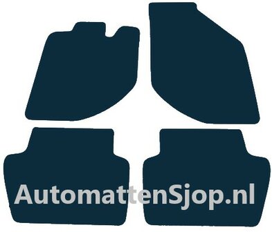 Naaldvilt zwart automatten Volvo V70 I | 1996-2000