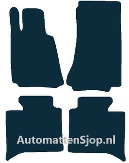 Naaldvilt zwart automatten BMW 7-Serie (E23) | 1977-1986