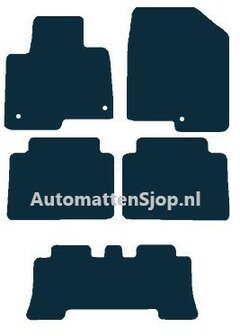 Naaldvilt antraciet automatten Hyundai Grand Santa Fe | 2013-2019