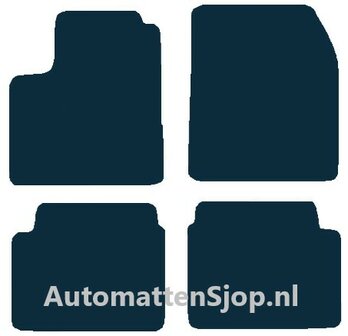 Naaldvilt zwart automatten Chevrolet Aveo | 2008-2011