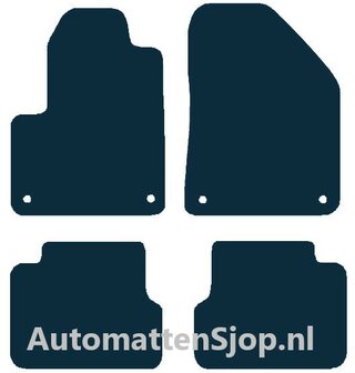 Naaldvilt zwart automatten Jeep Cherokee | 2014-2020