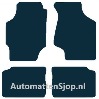 Luxe velours zwart automatten Kia Mentor | 2001-2003