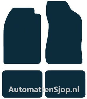 Naaldvilt zwart automatten Lancia Delta | 1993-1998