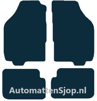 Luxe velours zwart automatten Lancia Ypsilon | 2003-2006