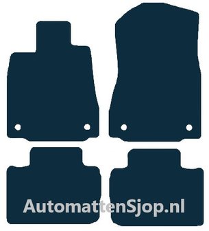 Naaldvilt zwart automatten Lexus IS 250 | 2013-2021