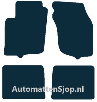 Naaldvilt zwart automatten Mitsubishi Carisma | 2001-2005