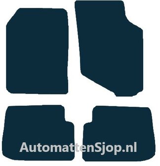 Luxe velours zwart automatten Mitsubishi Colt | 1988-1992