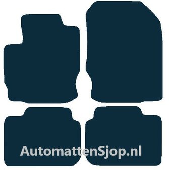 Luxe velours zwart automatten Mitsubishi Colt | 2008-2012