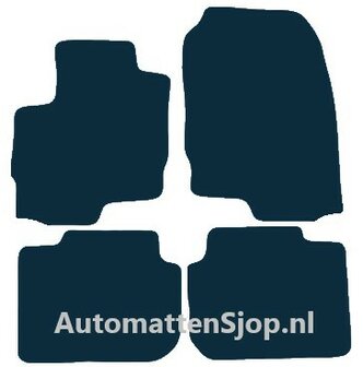 Naaldvilt antraciet automatten Mitsubishi Colt | 2008-2013