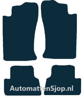 Naaldvilt zwart automatten Mitsubishi Eclipse | 1996-1999