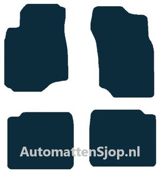 Naaldvilt zwart automatten Mitsubishi Lancer | 2003-2007