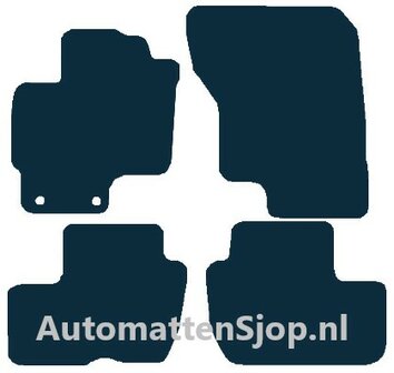 Naaldvilt zwart automatten Mitsubishi Outlander PHEV | 2013-2015