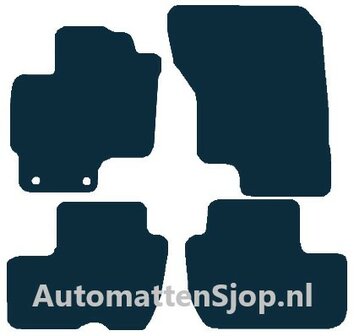 Naaldvilt zwart automatten Mitsubishi Outlander PHEV | 2015-2022