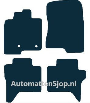 Naaldvilt zwart automatten Mitsubishi Pajero LWB | 2006-2018