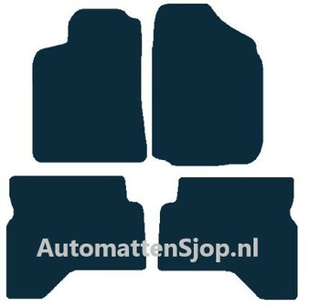 Naaldvilt zwart automatten Mitsubishi Pajero Sport | 2002-2008