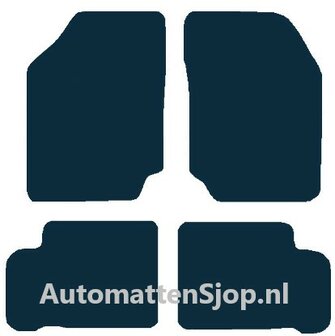 Luxe velours zwart automatten Nissan 100 NX | 1991-1996