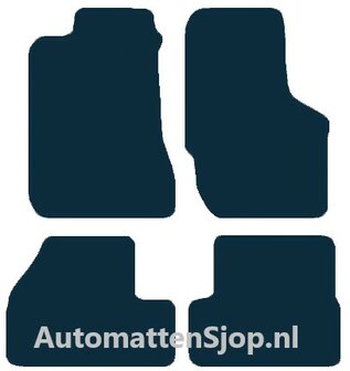 Naaldvilt zwart automatten Nissan 180 SX | 1989-1998