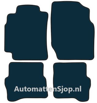 Luxe velours zwart automatten Nissan Almera 3-deurs | 2000-2007