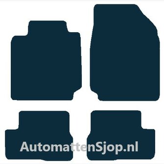 Naaldvilt zwart automatten Nissan Micra (K12) 5-deurs | 2003-2008