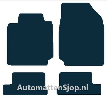 Luxe velours zwart automatten Nissan Micra C+C | 2005-2009