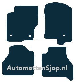 Luxe velours zwart automatten Nissan Navara | 2010-2016