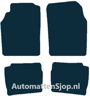 Naaldvilt zwart automatten Nissan Primera P11 | 1996-2002