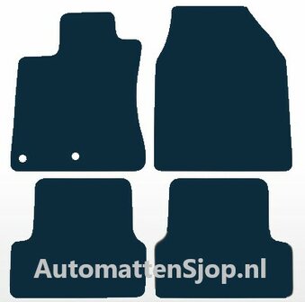 Naaldvilt antraciet automatten Nissan Qashqai | 2007-2014