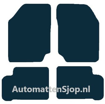 Luxe velours zwart automatten Nissan Sunny | 1991-2001