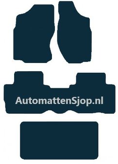 Naaldvilt zwart automatten Nissan Terrano II | 1993-2006