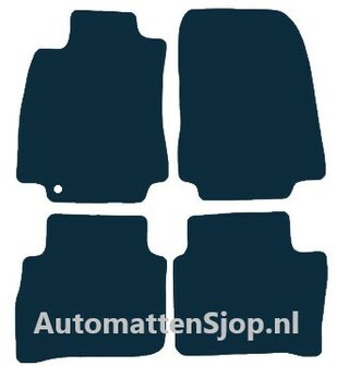 Naaldvilt zwart automatten Nissan Tiida | 2008-2018