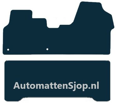 Naaldvilt zwart automatten Opel Vivaro dubbele cabine | 2019-heden