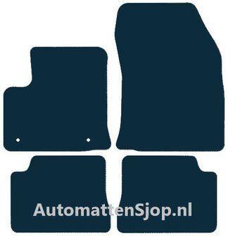 Naaldvilt zwart automatten Peugeot e-2008 | 2019-heden