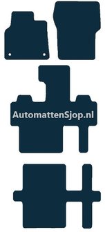 Naaldvilt zwart automatten Peugeot Expert Traveller | 2016-heden