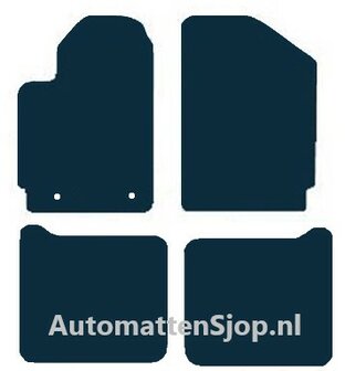 Naaldvilt zwart automatten Peugeot Partner II | 2002-2008