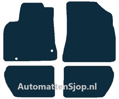 Naaldvilt zwart automatten Peugeot Partner Tepee | 2008-2018