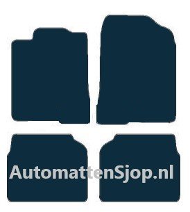 Luxe velours zwart automatten Toyota Avensis (T25) | 2003-2009