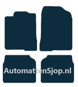 Naaldvilt zwart automatten Toyota Avensis (T25) | 2003-2009