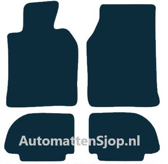 Naaldvilt antraciet automatten Porsche 944 Cabrio | 1988-1991