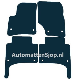 Naaldvilt zwart automatten Porsche Cayenne | 2002-2010