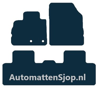 Naaldvilt zwart automatten Renault Grand Scenic IV | 2016-heden