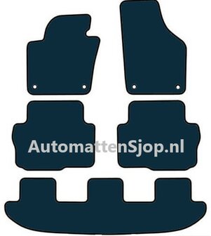 Luxe velours zwart automatten Seat Alhambra | 7-persoons | 2010-2022