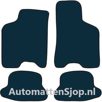 Naaldvilt antraciet automatten Seat Arosa | 1997-2004