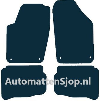 Luxe velours zwart automatten Seat Ibiza IV (6L) | 2002-2009