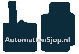Luxe velours zwart automatten Smart ForTwo en City Coup&eacute; | 1998-2007