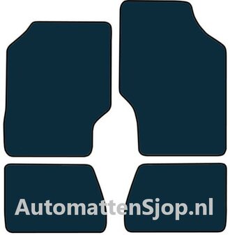 Luxe velours zwart automatten Subaru Justy | 1984-1996