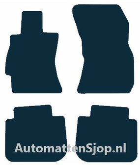 Naaldvilt zwart automatten Subaru Outback | 2015-2021