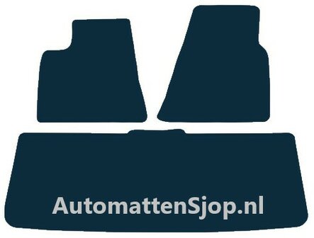 Naaldvilt zwart automatten Tesla Model S | 2013-2016