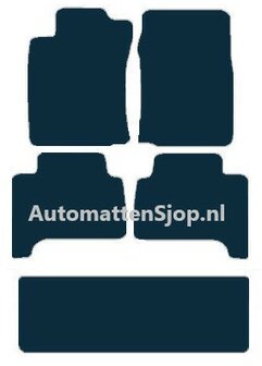 Naaldvilt zwart automatten Toyota Land Cruiser 100 (J10) 7-persoons | 1998-2008