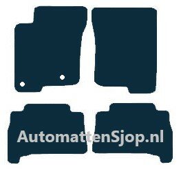 Luxe velours zwart automatten Toyota Land Cruiser 150 (J15) 5-deurs | 2010-heden