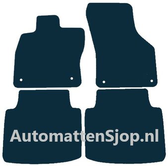 Naaldvilt antraciet automatten VW Arteon | 2017-heden